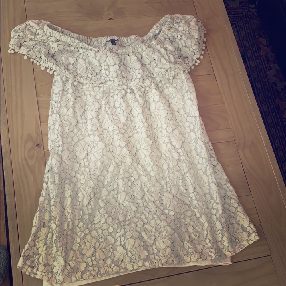 White mini dress